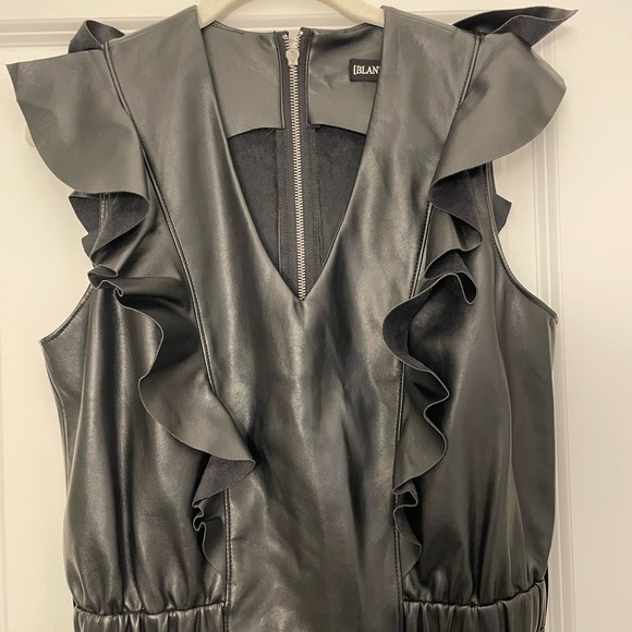 BlankNYC | Black Vegan Leather Jumpsuit (S) - Picture 4 of 5